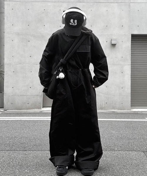 セール】Out Stitch Jump Suit/アウトステッチジャンプスーツ【unisex