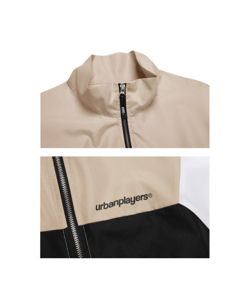 URBAN PLAYERS(アーバンプレイヤーズ)の「ニュイング オーバーサイズ ウィンドブレーカー ジャケット (ベージュ)(ナイロンジャケット・レディース・その他・LARGE/MEDIUM/X-LARGE)」の3枚目の写真