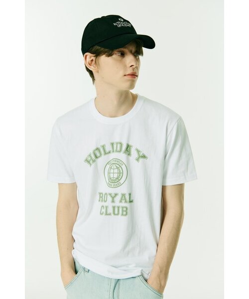 ROYAL CLUB HOLIDAY(ロイヤルクラブホリデー)の「セミオーバーフィットロイヤルキャンパス半袖Tシャツホワイト(Tシャツ/カットソー・メンズ・その他・MEDIUM/LARGE)」の3枚目の写真
