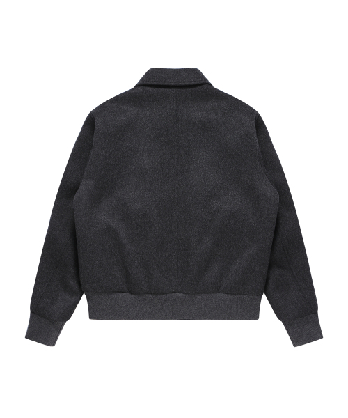 SOLEW(ソル)の「ウールブルゾンジャケット_チャコール(ブルゾン・メンズ・その他・SMALL/MEDIUM/LARGE/X-LARGE)」の2枚目の写真