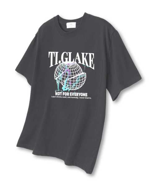 TI.GLAKE(ティーグレイク)の「ナットフォーエブリワン オーバーサイズ 半袖Tシャツ ダークグレー(Tシャツ/カットソー・メンズ・その他・LARGE/X-LARGE/XX-LARGE)」の1枚目の写真