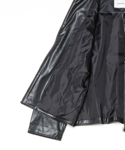 セール】【MAISON CLUB】Soft lamb leather like ZIP JACKET ソフト