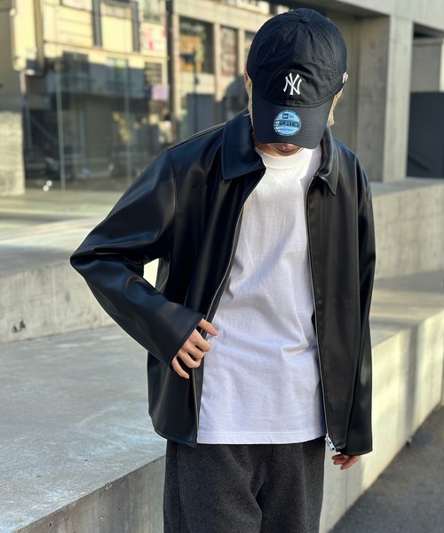 セール】【MAISON CLUB】Soft lamb leather like ZIP JACKET ソフト