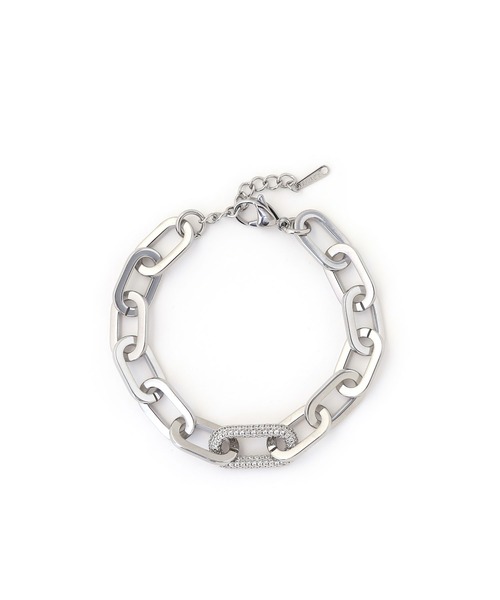 colleca la（コレカラ）の「[stainless]ボリュームレオンチェーンブレスレット〈金属アレルギー対応〉（ブレスレット・レディース・シルバー/ゴールド・FREE）」の6枚目の写真