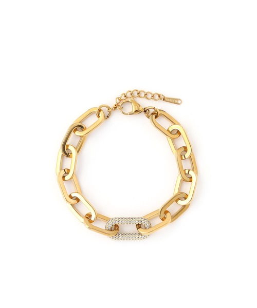 colleca la（コレカラ）の「[stainless]ボリュームレオンチェーンブレスレット〈金属アレルギー対応〉（ブレスレット・レディース・シルバー/ゴールド・FREE）」の7枚目の写真