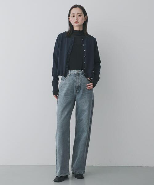 SENSE OF PLACE by URBAN RESEARCH（センスオブプレイスバイアーバンリサーチ）の「シアーハイネックカットトップ（Tシャツ/カットソー・レディース・オフホワイト/ブラック/ピンク・ONE）」の8枚目の写真