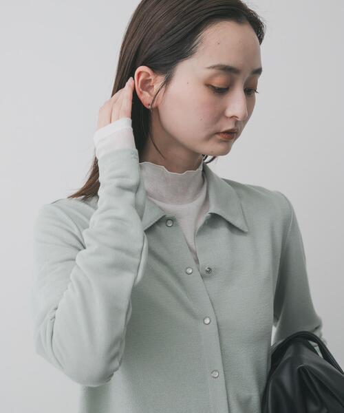 SENSE OF PLACE by URBAN RESEARCH（センスオブプレイスバイアーバンリサーチ）の「シアーハイネックカットトップ（Tシャツ/カットソー・レディース・オフホワイト/ブラック/ピンク・ONE）」の11枚目の写真