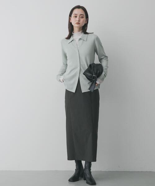 SENSE OF PLACE by URBAN RESEARCH（センスオブプレイスバイアーバンリサーチ）の「シアーハイネックカットトップ（Tシャツ/カットソー・レディース・オフホワイト/ブラック/ピンク・ONE）」の12枚目の写真