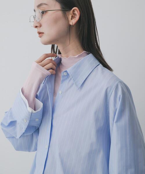 SENSE OF PLACE by URBAN RESEARCH（センスオブプレイスバイアーバンリサーチ）の「シアーハイネックカットトップ（Tシャツ/カットソー・レディース・オフホワイト/ブラック/ピンク・ONE）」の17枚目の写真