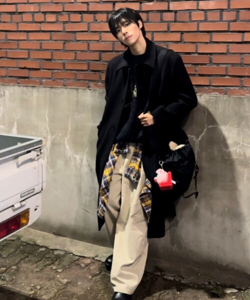 BLACK MOMENT（ブラックモーメント）の「バルーンフィットピンタックワイドコットンパンツ[ライトベージュ]（その他パンツ・メンズ・ライトベージュ・LARGE/MEDIUM）」の7枚目の写真