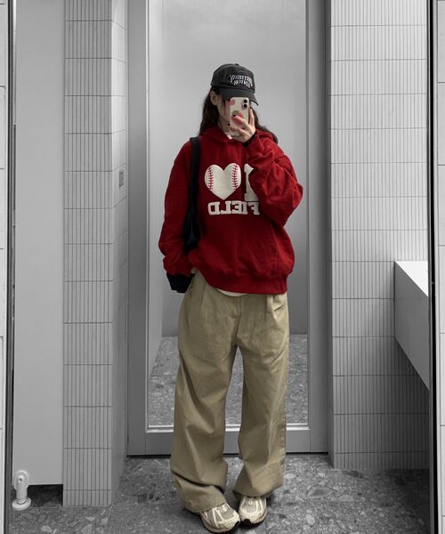 BLACK MOMENT（ブラックモーメント）の「バルーンフィットピンタックワイドコットンパンツ[ライトベージュ]（その他パンツ・メンズ・ライトベージュ・LARGE/MEDIUM）」の9枚目の写真