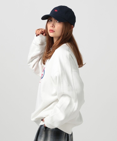 BAYFLOW（ベイフロー）の「[冬もあったか]ピグメントロゴ裏起毛スウェット（スウェット・レディース・オフホワイト/ブルー/チャコール/イエロー・MEDIUM/SMALL）」の18枚目の写真