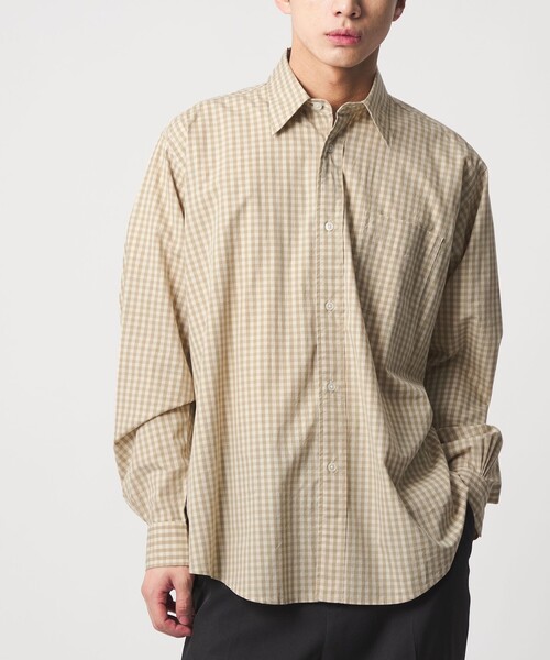 CITEN(シテン)の「<CITEN>スタンダードシャツ ギンガムチェック(シャツ/ブラウス・メンズ・ライトブルー/ベージュ・S/M/L)」の8枚目の写真