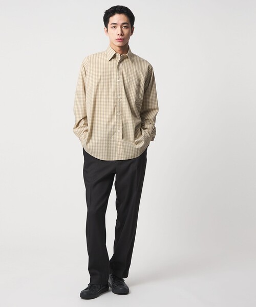 CITEN(シテン)の「<CITEN>スタンダードシャツ ギンガムチェック(シャツ/ブラウス・メンズ・ライトブルー/ベージュ・S/M/L)」の9枚目の写真