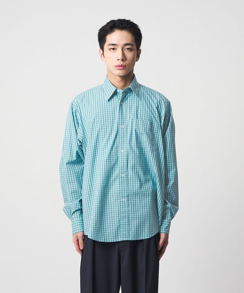 CITEN(シテン)の「<CITEN>スタンダードシャツ ギンガムチェック(シャツ/ブラウス・メンズ・ライトブルー/ベージュ・S/M/L)」の10枚目の写真