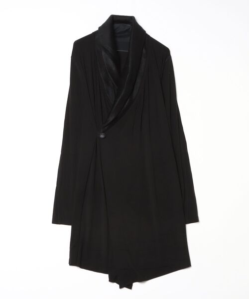 kiryuyrik(キリュウキリュウ)の「WrapCardigan(カーディガン/ボレロ・メンズ・ブラック・MEDIUM/SMALL)」の1枚目の写真