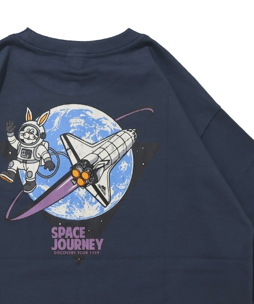 KRIFF MAYER(クリフメイヤー)の「【綿100%】クリフラビット半袖T(宇宙)(Tシャツ/カットソー・メンズ・イエロー/チャコール/ネイビー/ミント/オフホワイト・MEDIUM/X-LARGE/LARGE)」の4枚目の写真