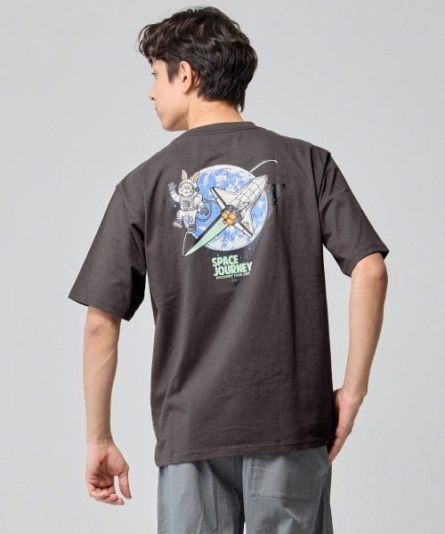 KRIFF MAYER(クリフメイヤー)の「【綿100%】クリフラビット半袖T(宇宙)(Tシャツ/カットソー・メンズ・イエロー/チャコール/ネイビー/ミント/オフホワイト・MEDIUM/X-LARGE/LARGE)」の3枚目の写真