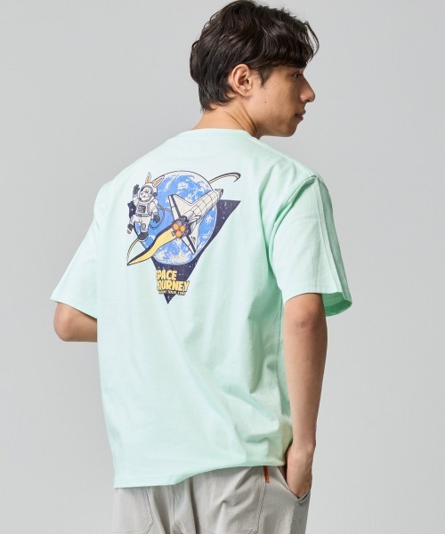 KRIFF MAYER(クリフメイヤー)の「【綿100%】クリフラビット半袖T(宇宙)(Tシャツ/カットソー・メンズ・イエロー/チャコール/ネイビー/ミント/オフホワイト・MEDIUM/X-LARGE/LARGE)」の1枚目の写真