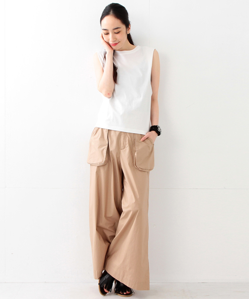 Ray BEAMS（レイビームス）の「RBS / リボン バック ノースリーブ（Tシャツ/カットソー・レディース・オフホワイト/ブラック/レッド系その他・ONE SIZE）」の10枚目の写真