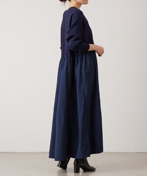 BEARDSLEY(ビアズリー)の「ニットコンビワンピース(ワンピース・レディース・ブラック/ネイビー・1/0)」の16枚目の写真