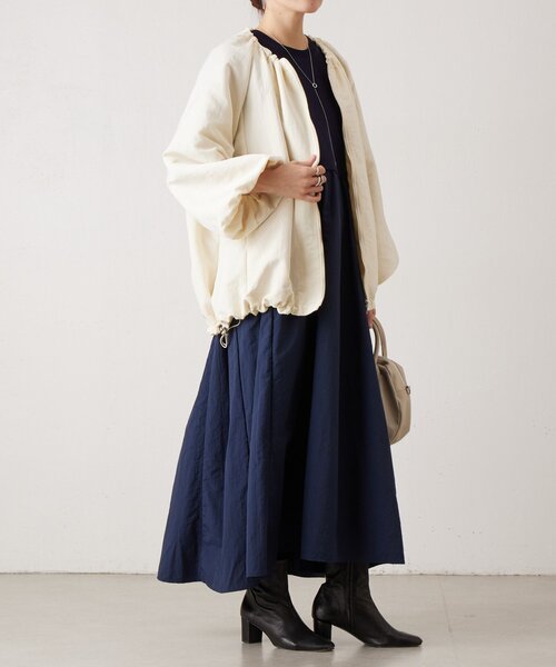 BEARDSLEY(ビアズリー)の「ニットコンビワンピース(ワンピース・レディース・ブラック/ネイビー・1/0)」の19枚目の写真