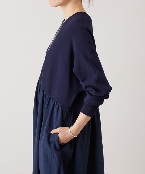 BEARDSLEY ビアズリー　ニットコンビワンピース BEARDSLEY（ビアズリー）の「ニットコンビワンピース（ワンピース