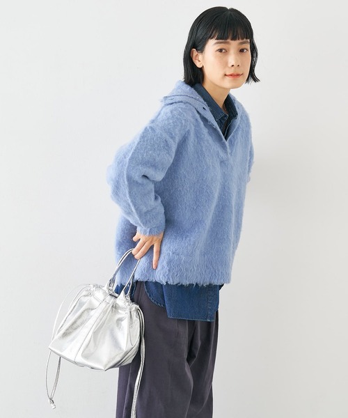 collex(コレックス)の「メタリックドロストボートトートバッグ(トートバッグ・レディース・シルバー/ブラック・フリー)」の11枚目の写真