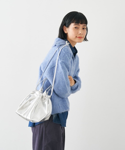 collex(コレックス)の「メタリックドロストボートトートバッグ(トートバッグ・レディース・シルバー/ブラック・フリー)」の14枚目の写真