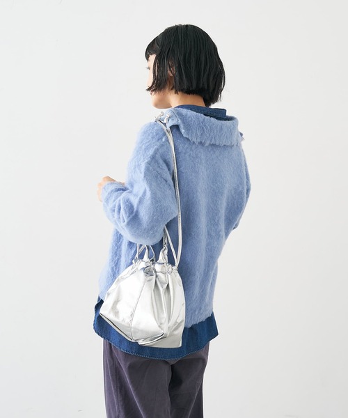 collex(コレックス)の「メタリックドロストボートトートバッグ(トートバッグ・レディース・シルバー/ブラック・フリー)」の15枚目の写真