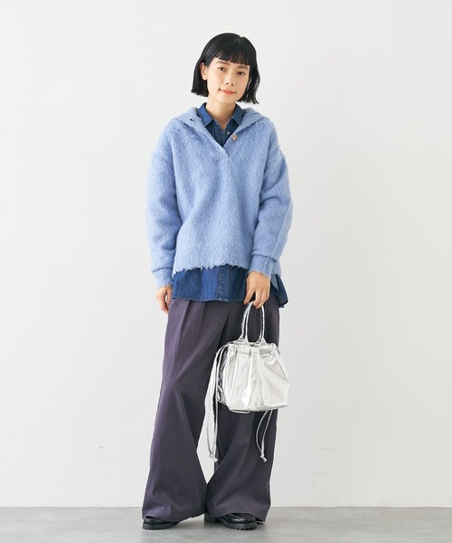 collex(コレックス)の「メタリックドロストボートトートバッグ(トートバッグ・レディース・シルバー/ブラック・フリー)」の21枚目の写真
