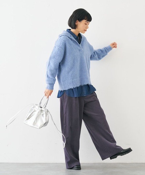 collex(コレックス)の「メタリックドロストボートトートバッグ(トートバッグ・レディース・シルバー/ブラック・フリー)」の22枚目の写真