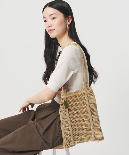 BEAUTY&YOUTH UNITED ARROWS(ビューティーアンドユースユナイテッドアローズ)の「メタルコード ミニ トートバッグ(トートバッグ・レディース・シルバー/ゴールド/ブラウン/ライム・FREE)」の4枚目の写真