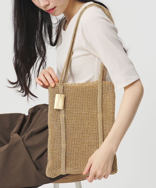 BEAUTY&YOUTH UNITED ARROWS(ビューティーアンドユースユナイテッドアローズ)の「メタルコード ミニ トートバッグ(トートバッグ・レディース・シルバー/ゴールド/ブラウン/ライム・FREE)」の7枚目の写真