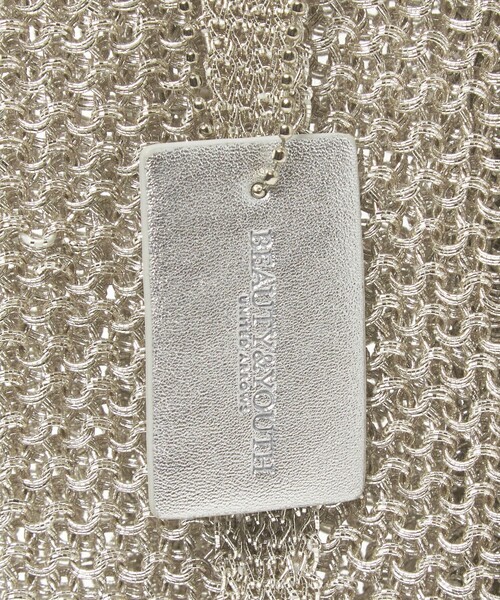 BEAUTY&YOUTH UNITED ARROWS(ビューティーアンドユースユナイテッドアローズ)の「メタルコード ミニ トートバッグ(トートバッグ・レディース・シルバー/ゴールド/ブラウン/ライム・FREE)」の10枚目の写真