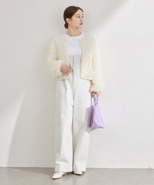 IENA（イエナ）の「デッキサロペット（つなぎ/オールインワン・レディース・ホワイト・38/36）」の3枚目の写真