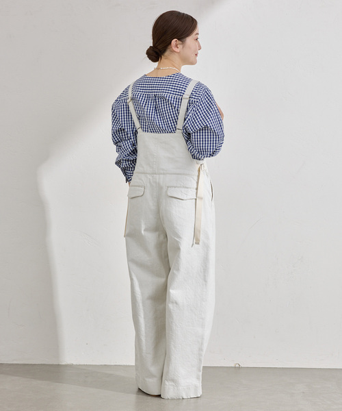 IENA（イエナ）の「デッキサロペット（つなぎ/オールインワン・レディース・ホワイト・38/36）」の6枚目の写真