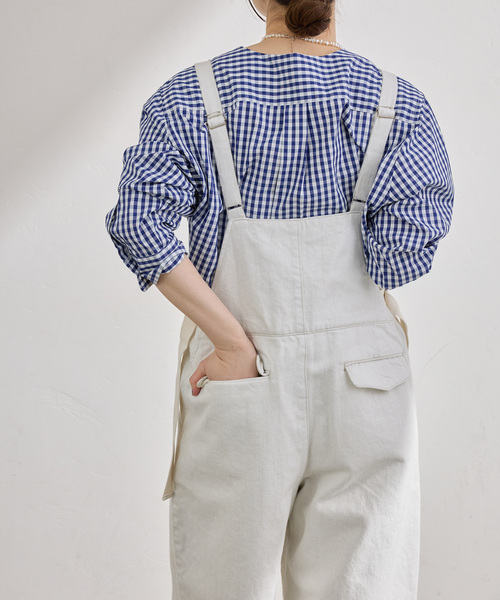 IENA（イエナ）の「デッキサロペット（つなぎ/オールインワン・レディース・ホワイト・38/36）」の8枚目の写真