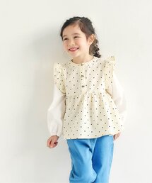 apres les cours | フリルベストドッキングトップス_ジュニア対応(シャツ/ブラウス)
