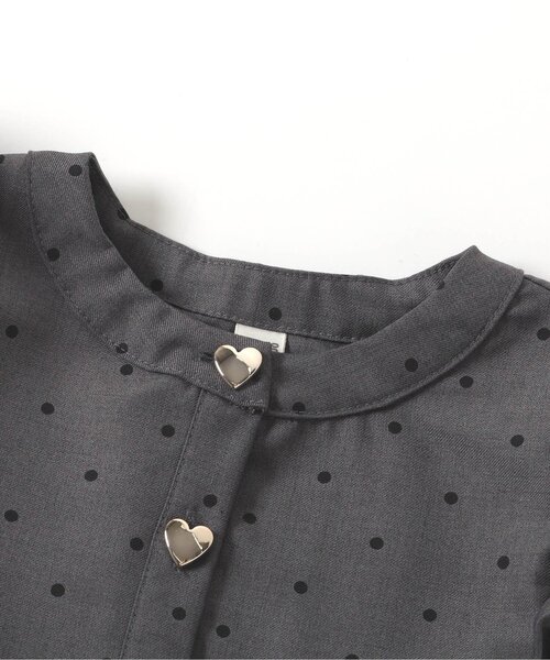 apres les cours(アプレレクール)の「フリルベストドッキングトップス_ジュニア対応(シャツ/ブラウス・キッズ・チャコール/アイボリー・80/90/100/110/120/130/140)」の13枚目の写真