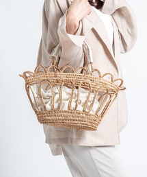 TARANGO（タランゴ）の「【TARANGO】手編み　インナー付き　かごバッグ　ハンドバッグ（かごバッグ）」