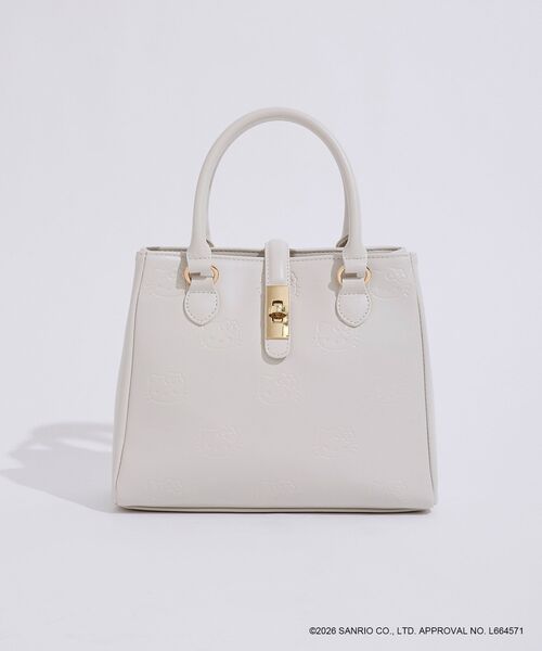 MAJESTIC LEGON（マジェスティックレゴン）の「ハローキティ クラシカルバッグ（ショルダーバッグ・レディース・アイボリー/ブラック・FREE）」の13枚目の写真