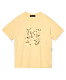 PIECEMAKER（ピースメーカー）の「[EZwithPIECE] TEETH TEE (YELLOW)（Tシャツ/カットソー）」