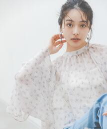 ＜ウォッシャブル＞＜ａ＞ジョーゼットボリュームブラウス / 1216119201