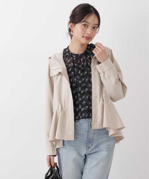 a/mie（アミー）の「＜ウォッシャブル＞＜ａ＞ジョーゼットボリュームブラウス / 1216119201（シャツ/ブラウス・レディース・ベージュ/ブラック・FREE）」の17枚目の写真