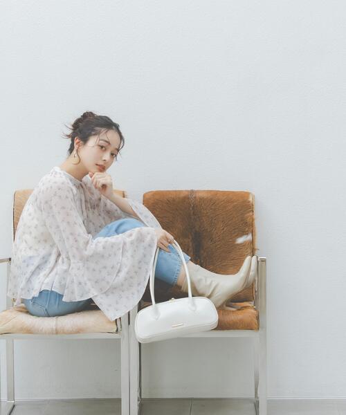 a/mie（アミー）の「＜ウォッシャブル＞＜ａ＞ジョーゼットボリュームブラウス / 1216119201（シャツ/ブラウス・レディース・ベージュ/ブラック・FREE）」の22枚目の写真