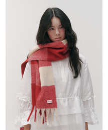 SIEOR（シオル）の「Dean check wool muffler_red（マフラー）」
