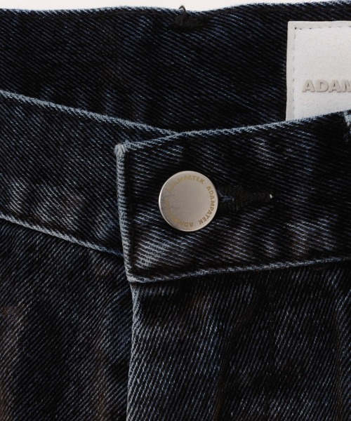 ADAM PATEK(アダムパテック)の「ADAMPATEK/velour dust wide pants/フロッキーデニムブラストワイドパンツ/(AP2528013)(デニムパンツ・レディース・ブラウン/ブラック・1/2)」の14枚目の写真