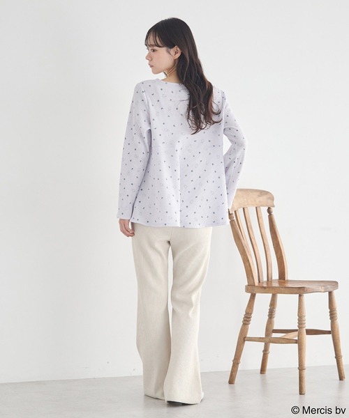 earth music&ecology(アースミュージックアンドエコロジー)の「miffy /earth おやすみアートT(Tシャツ/カットソー・レディース・ベージュ/ブルー・FREE)」の14枚目の写真