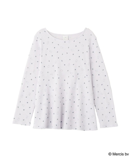 earth music&ecology(アースミュージックアンドエコロジー)の「miffy /earth おやすみアートT(Tシャツ/カットソー・レディース・ベージュ/ブルー・FREE)」の17枚目の写真